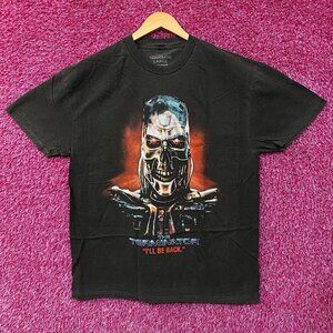 The Terminator T-800 Endoskeleton Retro Graphic T-Shirt Large